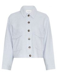 MOSS COPENHAGEN Kurtka przejściowa w kolorze błękitnym rozmiar: XL. Niebieskie kurtki damskie MOSS COPENHAGEN, xl, bez wzorów, bez kaptura. Za 180.06 zł.