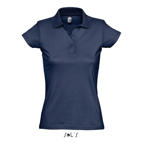 Damska koszulka polo Sol's Prescott. Niebieskie bluzki sportowe damskie SOL'S, l, ze skóry, bez kołnierzyka, bez ramiączek. Za 95.00 zł.