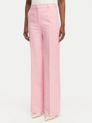 Morgan Spodnie materiałowe 261-PMAKI.F Różowy Regular Fit. Czerwone spodnie materiałowe damskie Morgan, bez wzorów, z materiału. Za 329.99 zł.