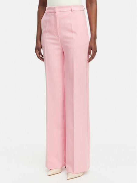 Morgan Spodnie materiałowe 261-PMAKI.F Różowy Regular Fit. Czerwone spodnie materiałowe damskie Morgan, bez wzorów, z materiału. Za 329.99 zł.