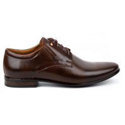 Olivier Buty męskie skórzane wizytowe 480 ciemny brąz brązowe. Brązowe buty wizytowe męskie z jeansu, bez zapięcia. Za 367.89 zł.