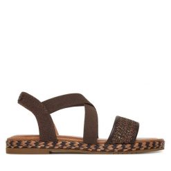 Sandały Tamaris. Brązowe sandały damskie Tamaris, bez wzorów, bez obcasa, na płaskiej podeszwie. Za 259.99 zł.