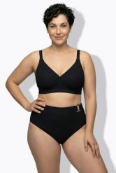 Damskie Bikini bez miękkich miseczek regulowane ramiączka. Czarne bikini damskie Ulla Popken, bez wzorów, plus size. Za 191.99 zł.