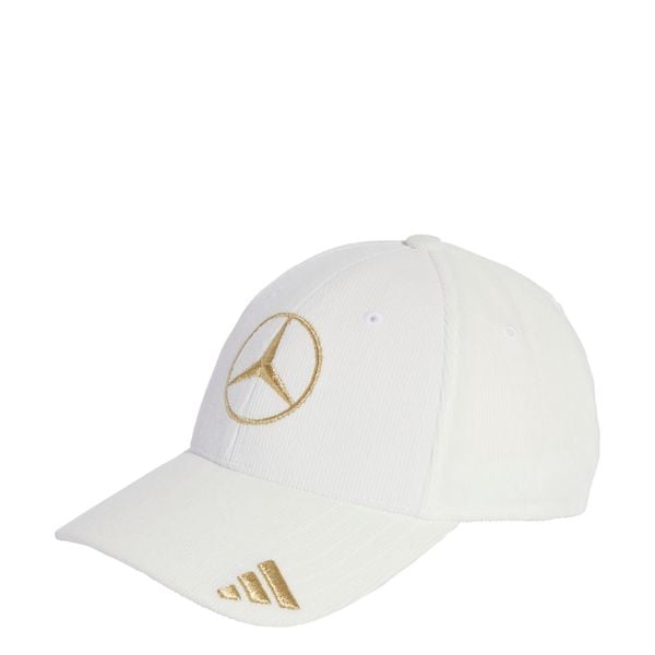 Sztruksowa czapka Mercedes-AMG Petronas Formula One Team Monaco. Białe czapki męskie Adidas, bez wzorów, ze sztruksu, eleganckie. Za 219.00 zł.