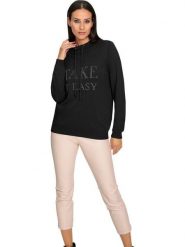 Heine Sweter w kolorze czarnym rozmiar: 46. Czarne golfy damskie Heine, z bawełny, bez kołnierzyka. Za 100.28 zł.