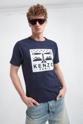 T-shirt męski KENZO. T-shirty męskie Kenzo, m, bez wzorów, bez kołnierzyka. W wyprzedaży za 597.35 zł.