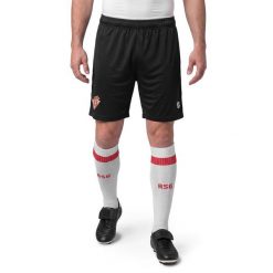 Męskie oficjalne spodenki piłkarskie Real Sporting de Gijón Siroko RSG Home S. Białe szorty męskie SIROKO, bez wzorów, z elastanu. Za 136.80 zł.