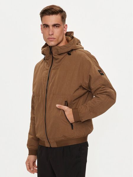 Boss Kurtka przejściowa Oseam-W 50518720 Brązowy Regular Fit. Brązowe kurtki męskie Boss, m, bez wzorów, z syntetyku, bez kaptura. Za 849.99 zł.