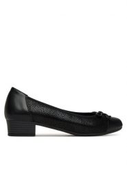 Go Soft Czółenka RST-GISEL-01 Czarny. Czarne czółenka damskie GO SOFT, bez wzorów, ze skóry, bez obcasa. Za 199.99 zł.