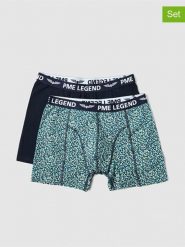 PME Legend Bokserki (2 pary) w kolorze granatowym i turkusowym rozmiar: XXL. Niebieskie bokserki męskie PME Legend, bez wzorów. Za 92.21 zł.