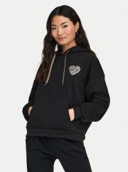 ONLY Bluza Daze 15347802 Czarny Regular Fit. Czarne bluzy bez kaptura damskie Only, s, z bawełny. Za 149.99 zł.