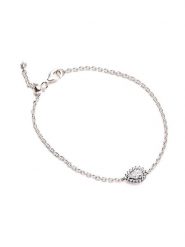 Pandora Srebrna bransoletka z cyrkoniami rozmiar: 18 cm. Szare bransoletki damskie Pandora, srebrne. Za 218.05 zł.