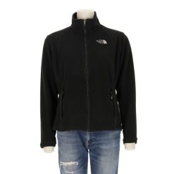 Second life - Kurtka polarowa TNF Black dla kobiet - Stan bardzo dobry. Czarne kurtki damskie The North Face, m, bez wzorów, z materiału, bez kaptura. Za 169.16 zł.