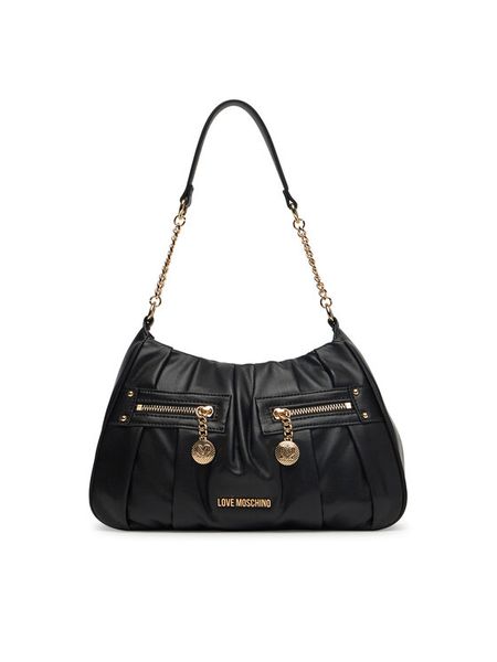 LOVE MOSCHINO Torebka JC4214PP0MKB0000 Czarny. Czarne torebki klasyczne damskie Love Moschino, bez wzorów, ze skóry, bez dodatków. Za 599.99 zł.