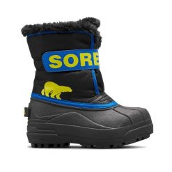 Śniegowce juniorskie Sorel Snow Commander. Czarne buty zimowe męskie Sorel, na zimę. W wyprzedaży za 229.00 zł.