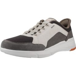 Buty GEOX U VITTOUR PLUS Szary. Szare buty trekkingowe męskie Geox, z syntetyku, bez zapięcia, trekkingowe. Za 388.99 zł.