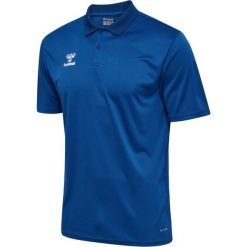 Koszulka poliestrowa sportowa Hummel Essential 24 Polo. Niebieskie koszulki polo męskie HUMMEL, xl, bez ramiączek, tenisowe. Za 100.00 zł.