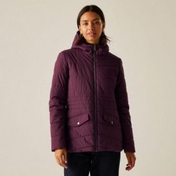 Damska kurtka pikowana Regatta Agara. Fioletowe kurtki damskie Regatta, m, bez wzorów, z materiału, bez kaptura. Za 143.99 zł.