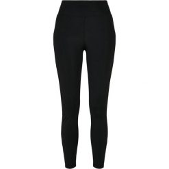 Damskie Legginsy Z Wysokimi Stanami Z Błyszczącym Paskiem. Brązowe legginsy damskie Urban Classics, xl, bez wzorów. Za 119.99 zł.