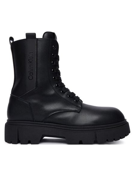 Calvin Klein Trapery V4A5-83430-1355 D Czarny. Czarne kozaki dziewczęce CALVIN KLEIN, ze skóry. Za 644.99 zł.
