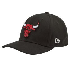 Czapka z daszkiem dla dorosłych 9FIFTY Chicago Bulls Stretch Snap Cap. Czarne czapki męskie New Era, bez wzorów, z bawełny. Za 149.99 zł.