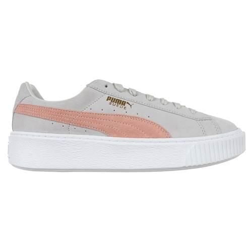 Buty do chodzenia damskie Puma Suede Platform SD. Szare buty sportowe na co dzień damskie Puma, bez wzorów, z materiału, trekkingowe, Puma Suede. Za 313.05 zł.