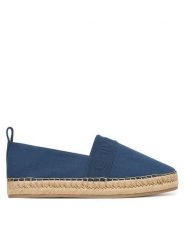 Calvin Klein Espadryle Oblique Espadrille Webbing HW0HW02934 Niebieski. Niebieskie espadryle damskie CALVIN KLEIN, bez wzorów, z materiału, bez obcasa. Za 369.99 zł.