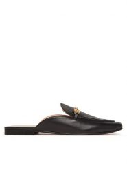 TWINSET Klapki 251TCP136 Czarny. Czarne klapki damskie Twinset, bez wzorów, ze skóry, bez obcasa. Za 846.92 zł.