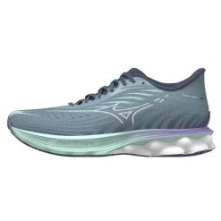 Damskie buty do biegania Mizuno Wave Skyrise 6. Niebieskie obuwie do biegania damskie Mizuno, mizuno wave. Za 518.50 zł.
