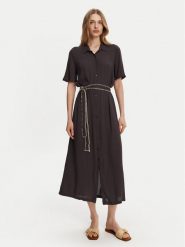 Roxy Sukienka koszulowa ERJWD03884 Szary Regular Fit. Szare sukienki damskie Roxy, s, bez wzorów, z wiskozy, bez kołnierzyka, bez ramiączek, koszulowe. Za 269.99 zł.