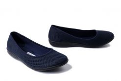ADANEX 29475 SAP2VN granatowy, baleriny damskie. Niebieskie baleriny damskie Adanex, bez wzorów, bez obcasa. Za 77.99 zł.