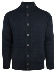 Męski Sweter Rozpinany na Guziki - Brave Soul - Granatowy. Niebieskie kardigany męskie Brave Soul, m, bez wzorów, wizytowe, bez kołnierzyka. Za 149.00 zł.