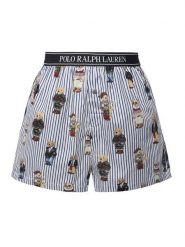 Polo Ralph Lauren Szorty piżamowe 4P0119 Błękitny Relaxed Fit. Niebieskie piżamy damskie Polo Ralph Lauren, xl, bez wzorów, z bawełny, bez ramiączek. Za 319.99 zł.