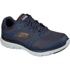 Buty sportowe męskie Skechers Flex Advantage 4.0. Niebieskie buty sportowe na co dzień męskie Skechers, bez zapięcia. Za 390.00 zł.