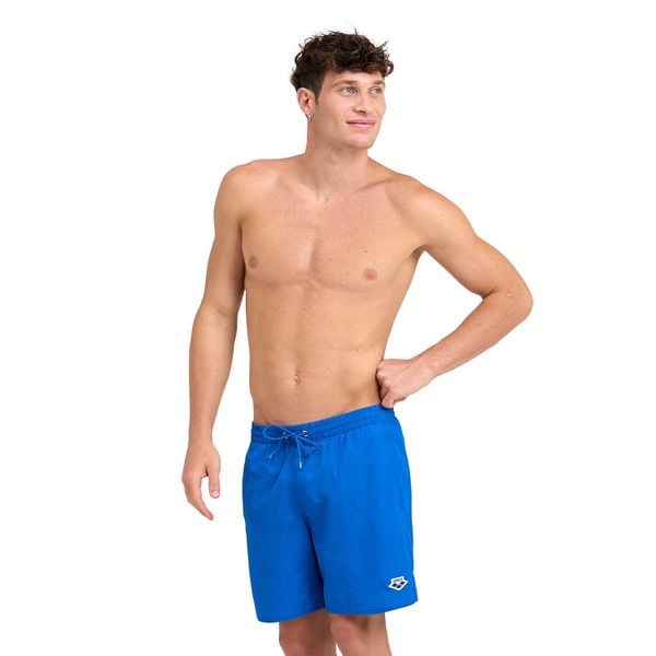 Szorty męskie spodenki kąpielowe sportowe na basen plażę Arena Icons Solid. Niebieskie kąpielówki męskie Arena, m, z aplikacjami, z materiału, na fitness i siłownię. Za 121.98 zł.