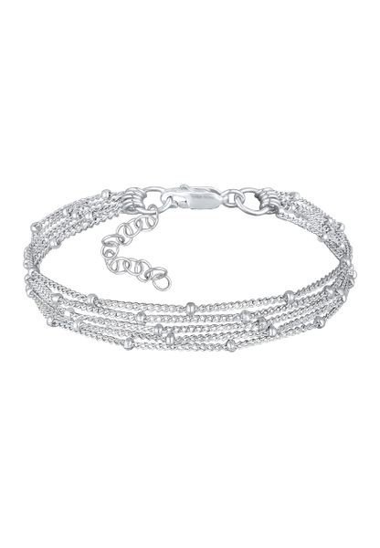 Elli Damskia warstwowa bransoletka kuleczki zesrebra próby 925 Sterling Silver Bransoletki 1 ct. Szare bransoletki damskie Elli, srebrne. Za 328.99 zł.