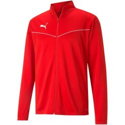 Bluza męska Puma teamRISE Training Poly Jacket czerwona. Czerwone bluzy bez kaptura męskie Puma, m. Za 149.00 zł.