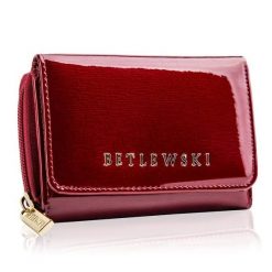 Portfel skórzany BETLEWSKI czerwony ZBPD-BS-930. Czerwone portfele damskie Betlewski, bez wzorów, ze skóry. Za 159.00 zł.