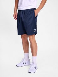 Krótka Hummel Essential. Niebieskie szorty męskie HUMMEL, l, z dzianiny, na fitness i siłownię. Za 139.50 zł.