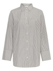 MOSS COPENHAGEN Koszula w kolorze szarym rozmiar: S/M. Szare koszule damskie MOSS COPENHAGEN, m, bez wzorów, bez kołnierzyka, bez ramiączek. Za 149.95 zł.