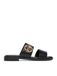 Lasocki Klapki CEO-RST-EMIE-03 Czarny. Czarne klapki damskie Lasocki, bez wzorów, ze skóry, bez obcasa. Za 129.99 zł.