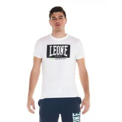 Sportowa koszulka męska Fluo. Białe t-shirty sportowe męskie LEONE 1947 APPAREL, l, z tkaniny, bez ramiączek, na fitness i siłownię. W wyprzedaży za 70.95 zł.