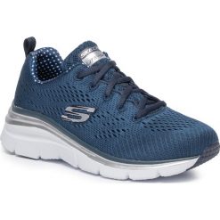 Buty SKECHERS - Statement Piece 12704/NVY Navy. Niebieskie buty sportowe na co dzień damskie Skechers, bez wzorów, z materiału, na fitness i siłownię. Za 349.00 zł.