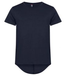 Clique T-shirt męski Brooklyn 100% bawełna – dłuższy krój, pionowy szew – Dark. Niebieskie t-shirty męskie CLIQUE, m, bez wzorów, z bawełny, bez kołnierzyka. Za 107.89 zł.