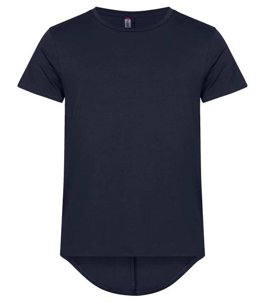 Clique T-shirt męski Brooklyn 100% bawełna – dłuższy krój, pionowy szew – Dark. Niebieskie t-shirty męskie CLIQUE, m, bez wzorów, z bawełny, bez kołnierzyka. Za 107.89 zł.