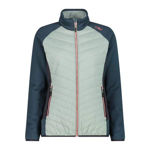 Damska kurtka puchowa CMP. Zielone kurtki damskie CMP, bez wzorów, z puchu, bez kaptura. Za 371.50 zł.