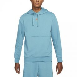 Bluza męska biegowa z kapturem Nike M Nkct Df Fleece Heritage Hoodie niebieska. Niebieskie bluzy z kapturem męskie Nike, l, z bawełny. Za 289.00 zł.