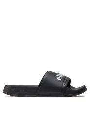 Ellesse Klapki Filippo Slide SGVF0834 Czarny. Czarne klapki damskie Ellesse, bez wzorów, ze skóry, bez obcasa. Za 99.99 zł.