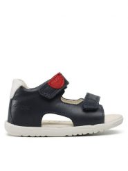 Geox Sandały B Sandal Macchia Boy B254VB08554C4002 Granatowy. Niebieskie sandały chłopięce Geox, ze skóry, bez zapięcia. Za 149.99 zł.