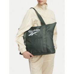 Torebka Reebok. Zielone torebki klasyczne damskie Reebok, bez wzorów, bez dodatków. Za 79.99 zł.